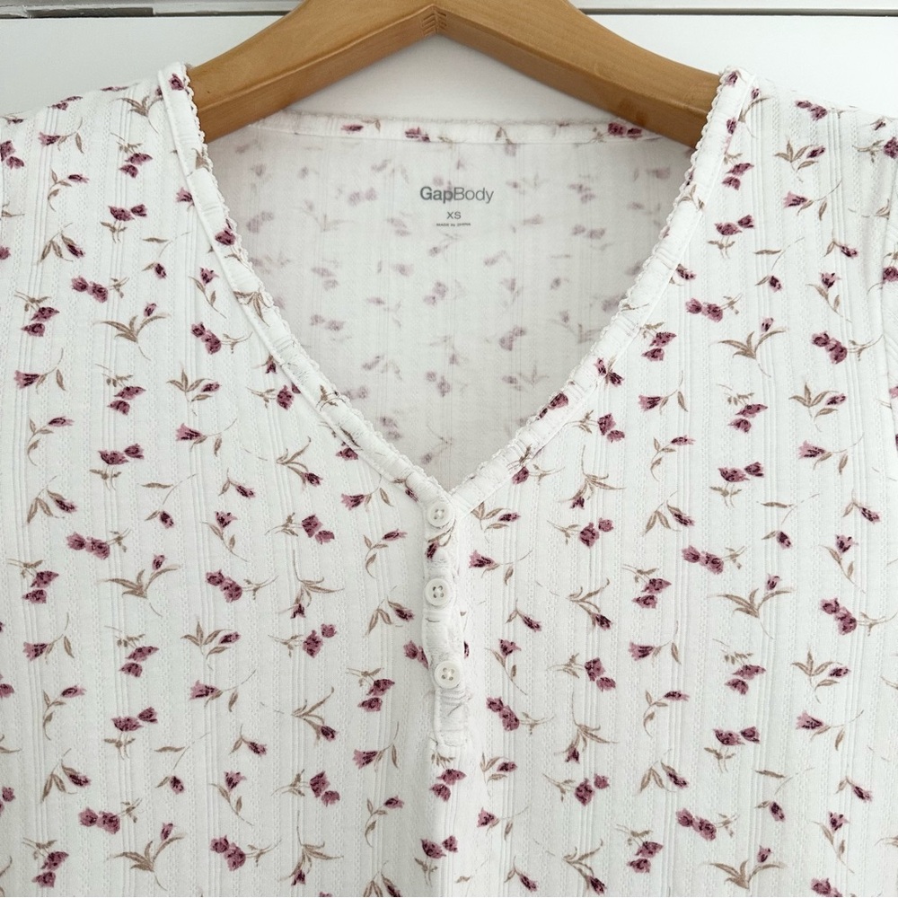 Floral Long-Sleeve Pajama Set - Picture 3 of 7